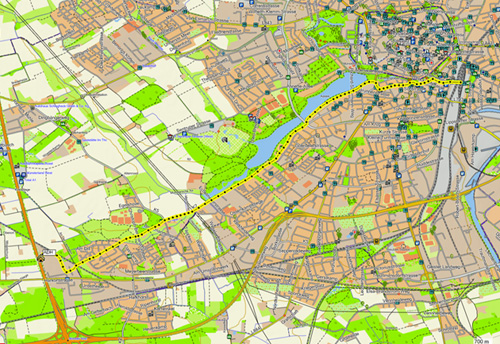 Radweg zum terracamp An der Hansalinie